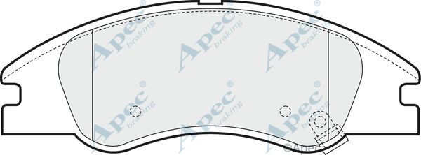 APEC BRAKING stabdžių trinkelių rinkinys, diskinis stabdys PAD1449